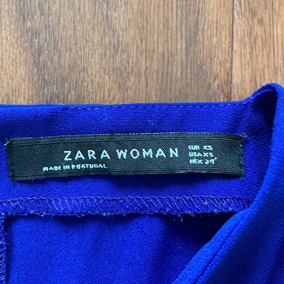 Zara Royal Blue Top XS - Picture 8 of 11